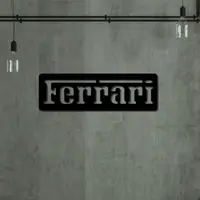 Настенный декоративный логотип из дерева Феррари