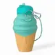Поилка-непроливайка (бутылка) силиконовая "Мороженое", 500 мл, бирюзовая