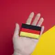 Набор шевронов 2 шт на липучке Флаг Германии 5х8 см  ФРГ вышитый патч нашивка шеврон Германия
