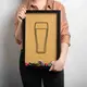 Рамка копилка "Beer" для крышек, Чорный-коричневый, английский