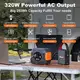 Зарядная станция Flashfish Portable Power Station Solar Generator A301 80000mAh