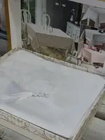 Tabe POLYCOTTON BEYAZ.Жаккардова скатертина 160-220см. Туреччина