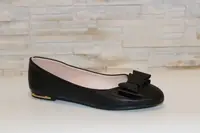 Балетки черные женские Т943