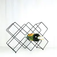 Подставка для вина DecorArt "Шестигранная" 42х25 см черная