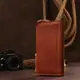 Клатч унисекс кожаный винтаж SHVIGEL 16190 Рыжий