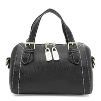 Женская кожаная сумка Borsa Leather K11331bl-black