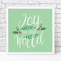 Постер в рамке Joy to the world 30x30 см (WKMT_23M005_WH)