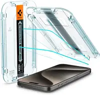 Захисне скло Spigen для iPhone 15 Pro Max - EZ FIT GLAS.tR (2 шт), Clear (AGL06872)