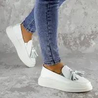 Мокасіни жіночі Fashion Pansy 2147 36 розмір 23,5 см Білий