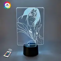 3D нічник "Ітачі Учиха" (ВОЛІЧНЕ ЗОБРАЖЕННЯ)+ пульт ДК + мережевий адаптер + батарейки (3ААА)  3DTOYSLAMP