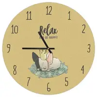 Часы настенные круглые Relax and be happy 36 см (CHR_P_DOG005)
