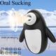 Клиторальный вакуумный массажёр "Oral sicking" пингвин, 10 режимов