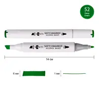 Маркер спиртовий Santi Professional SA-52 390871 глибокий зелений