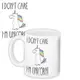 Кружка с принтом I don't care, I'm unicorn 330 мл (KR_FR008)
