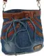 Джинсовая сумка женская Fashion jeans bag синяя