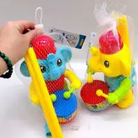 Каталочка слоник с барабаном (Бирюзовый)