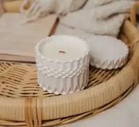Аромасвічка ROMANTIC TEA SPA WHITE 100% WOOD WAX 200g 42h Гранд Презент NAC 1080