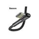 Кабель Baseus Data Lightning 2.4A 1 м CALKLF-P01 Боковой USB Чёрный Оригинал