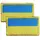 Набор шевронов 2 шт на липучке Флаг Украины 3х5 см вышитый патч нашивка шеврон