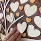 Большая свадебная открытка для пожеланий гостей из дерева