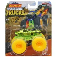 Уценка. Машинка "Cross Country Trucks", салатовый - Порвана упаковка