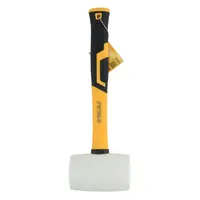 Киянка резиновая белая 450г фиберглассовая рукоятка SIGMA (4317301)