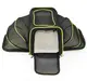 Сумка переноска для кошек и собак XL 76x46x28 см CosmoPet CP-05 Black/Green