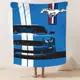 Плед 3D Cиний Ford Mustang 12433 135х160 см