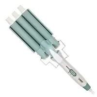 Плойка для волос тройная с регулятором температуры фарфоровая VGR HP-V-595