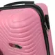Малый пластиковый чемодан на колесах 45L GD Polo бледно-розовый