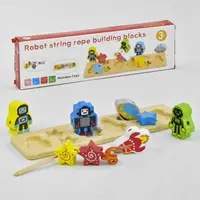 Деревянная игра Рамка-вкладыш С 35887 со
шнуровкой