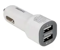 Автомобільна зарядка від прикурювача Remax CC201 на 2 USB 2.1 A White (5675)