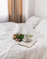 Постільна білизна євро Dushka Home Варена бавовна 20942 200х220 см біла