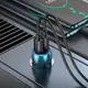 Адаптер автомобильный HOCO Type-C to Type-C Cable Tough dual port car charger Z48 |2Type-C, 40W/3A, PD/QC|