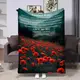 Плед 3D с пожеланиями для мамы Поле красных маков 32029 160х200 см