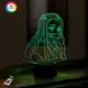 3D ночник "Незуко Камадо 2" (УВЕЛИЧЕННОЕ ИЗОБРАЖЕНИЕ) +пульт ДУ +сетевой адаптер +батарейки (3ААА)  3DTOYSLAMP