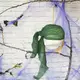 Череп готический пират Сэм бутылочный зеленый №10044