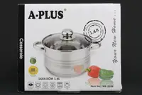 Каструля зі скляною кришкою A-Plus AP-2164 14 см 1,4 л