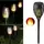 Фонарь садовый на солнечной батарее Solar flame, 50 см · LED светильник в форме факела с классом защиты IP65