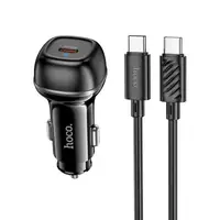 Адаптер автомобильный HOCO Rank single port car charger Z58 (Type-C to Type-C set) |1Type-C, 30W/3A,