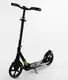 Самокат двухколесный Best Scooter колеса PU, складной, амортизатор. Black and green (105427)