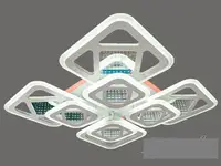 Стельова LED-люстра з 3d ефектом, 205W 6015/4+4 LED 3color dimmerдне