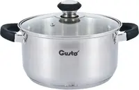 Кастрюля со стеклянной крышкой Gusto GT-1104-16 16 см 1.6 л