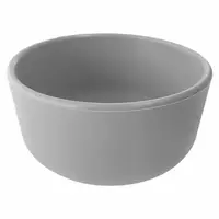 Тарелка глубокая Minikoioi Bowl 400 мл 12 см силиконовая серый (101080104)