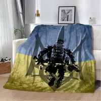 Плед патріотичний 3D Український воїн 29534 180х215 см