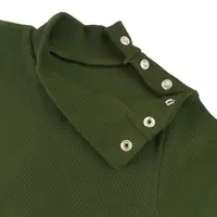 Боди с длинным рукавом и высокой горловиной Khaki
