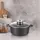 Кастрюля с крышкой круглая Gusto MARBLE GT-2404-26 26 см 5,5 л серая