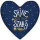 Подушка сердце XXL Shine like the stars 57x57 см (6PS_WOL029)