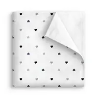 Дитячий непромокаючий наматрацник 60х120 GREY HEARTS