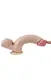 Фаллоимитатор  Wolf King Lifelike Rubber Dildo на присоске телесный